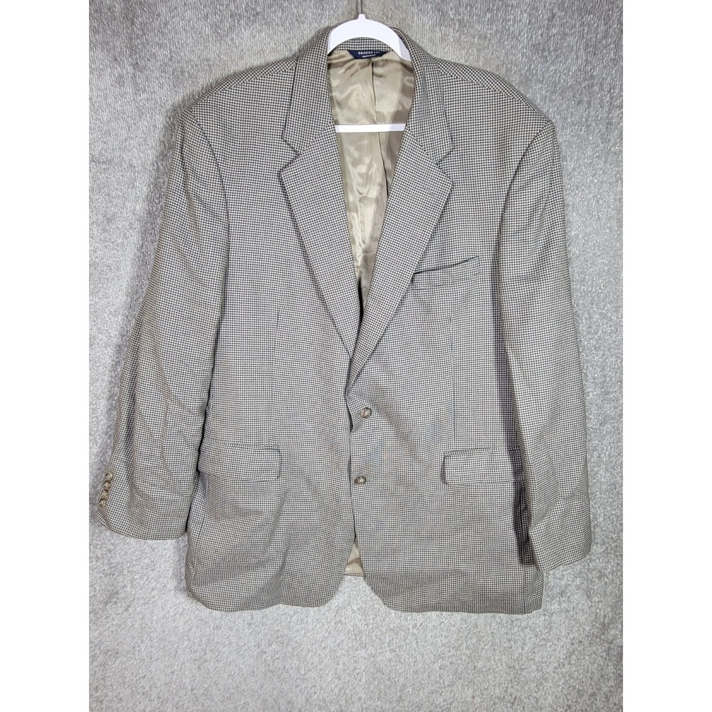 Brooks Brothers Gray Checkered Suit Jacket